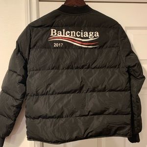 Balenciaga puffer jacket size large